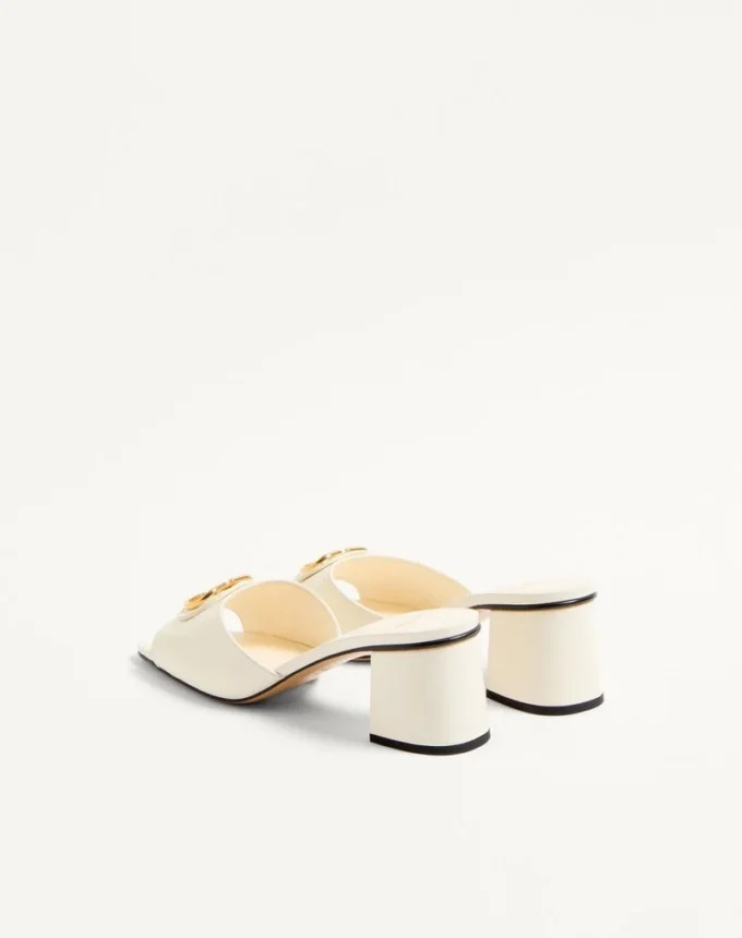 Vlogo Signature Slide Sandal In Calfskin 60Mm