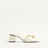 Vlogo Signature Slide Sandal In Calfskin 60Mm