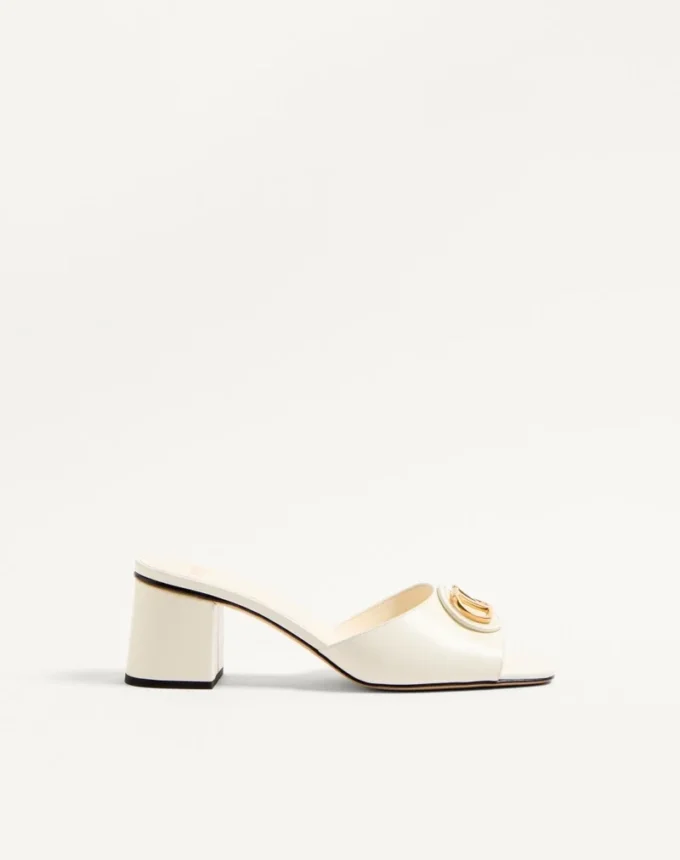 Vlogo Signature Slide Sandal In Calfskin 60Mm