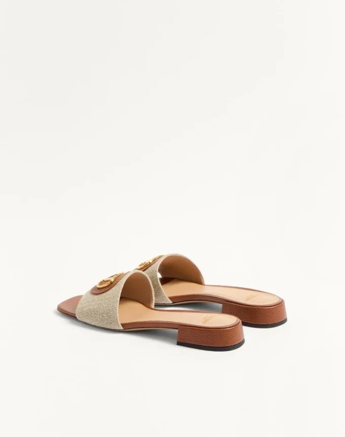 Vlogo Signature Slide Sandal In Canvas 20Mm