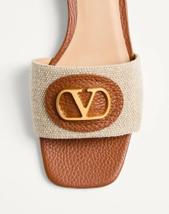 Vlogo Signature Slide Sandal In Canvas 20Mm