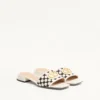 Vlogo Signature Slide Sandal In Plus De Pois Fabric 20Mm Vlogo Signature Slide Sandal In Plus De Pois Fabric 20Mm