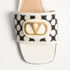 Vlogo Signature Slide Sandal In Plus De Pois Fabric 20Mm Vlogo Signature Slide Sandal In Plus De Pois Fabric 20Mm