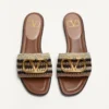 Vlogo Signature Slide Sandal With Crochet Embroidery