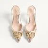 VLogo Signature Slingback Décolleté With Rhombelle Embroidery 80Mm VLogo Signature Slingback Décolleté With Rhombelle Embroidery 80Mm