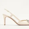 Vlogo Signature Slingback Pump In Calfskin Leather 80Mm