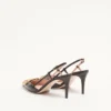 Vlogo Signature Slingback Pumps In 80MM Printed Calfskin