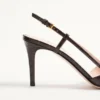 Vlogo Signature Slingback Pumps In 80MM Printed Calfskin