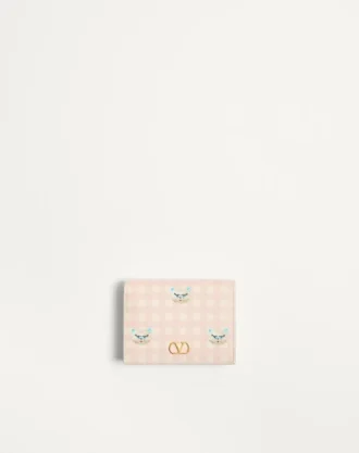 VLogo Signature Wallet in Le Chat De La Maison Grainy Calfskin VLogo Signature Wallet in Le Chat De La Maison Grainy Calfskin