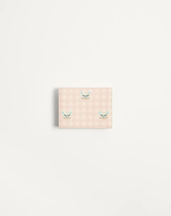 VLogo Signature Wallet in Le Chat De La Maison Grainy Calfskin