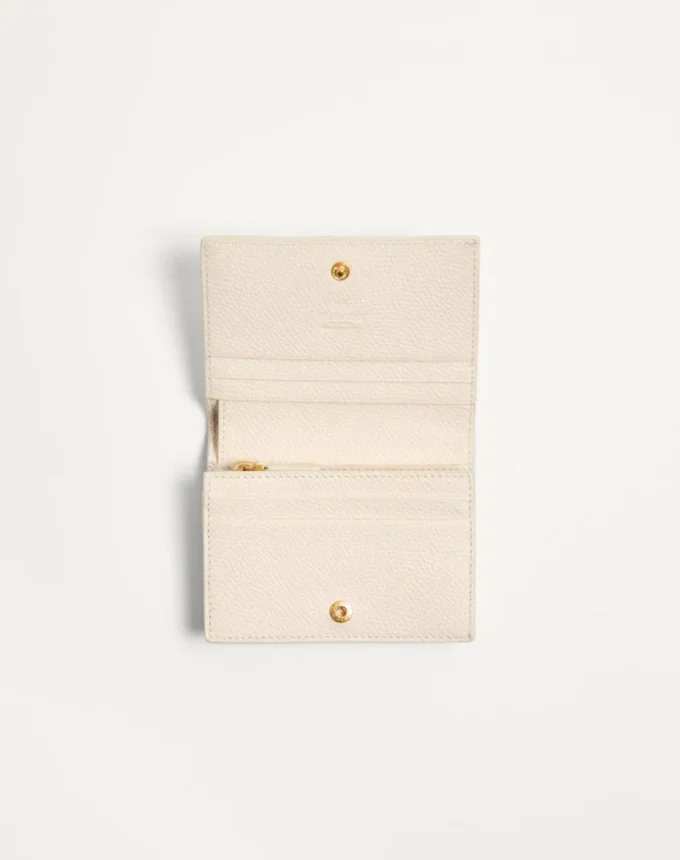 VLogo Signature Wallet in Le Chat De La Maison Grainy Calfskin