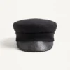 VLogo Signature Wool Cap With Leather Visor