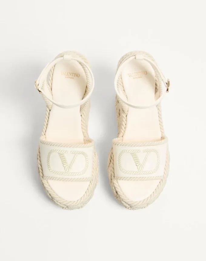 Vlogo Torchon Wedge Sandal In Nappa 130Mm Vlogo Torchon Wedge Sandal In Nappa 130Mm