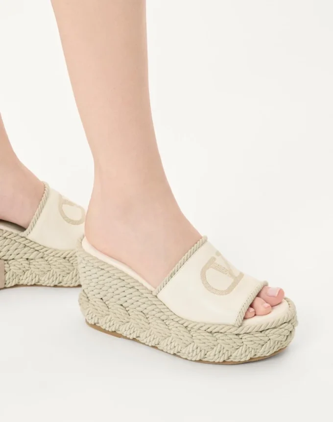 Vlogo Torchon Wedge Slide In Nappa 100Mm