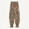 Voyage Imaginaire Cashmere Print Georgette Pants