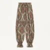 Voyage Imaginaire Cashmere Print Georgette Pants