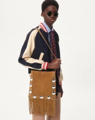 Wool And Cotton Bomber Jacket With Vlogo And Le Chat De La Maison Patch