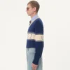 Wool And Cotton Jumper With Chez Valentino Jacquard Pattern Wool And Cotton Jumper With Chez Valentino Jacquard Pattern