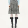 Wool Bermuda Shorts with Check Pattern Wool Bermuda Shorts with Check Pattern