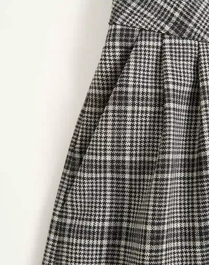 Wool Bermuda Shorts with Check Pattern Wool Bermuda Shorts with Check Pattern