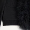 Wool Cardigan With Feathers