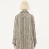 Wool Cloth Caban in Fauve Eclat Animal Print