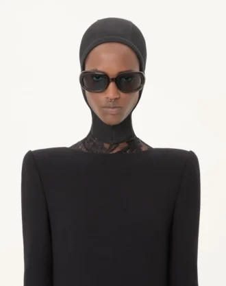 Wool Crepe Short Dress