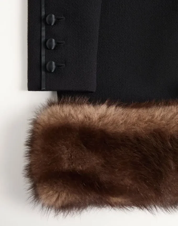 Wool Crepe Short Dress Wool Crepe Short Dress