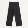 Wool Cuffed Pants With Satin Side Bands Wool Cuffed Pants With Satin Side Bands