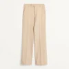 Wool Gabardine Pants With Turn-Ups Wool Gabardine Pants With Turn-Ups