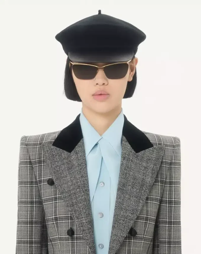 Wool Jacket with Check Pattern