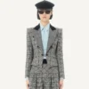 Wool Jacket with Check Pattern