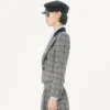 Wool Jacket with Check Pattern