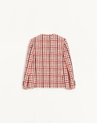 Wool Jacket with windowpane check pattern Wool Jacket with windowpane check pattern