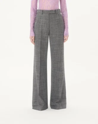 Wool Mouliné Trousers