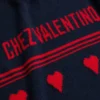 Wool Sweater With Chez Valentino Jacquard Motif